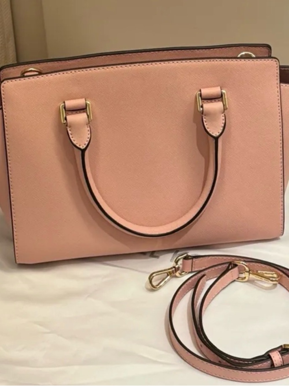 MICHAEL KORS Pink Selma Leather Satchel - Picture 2 of 4